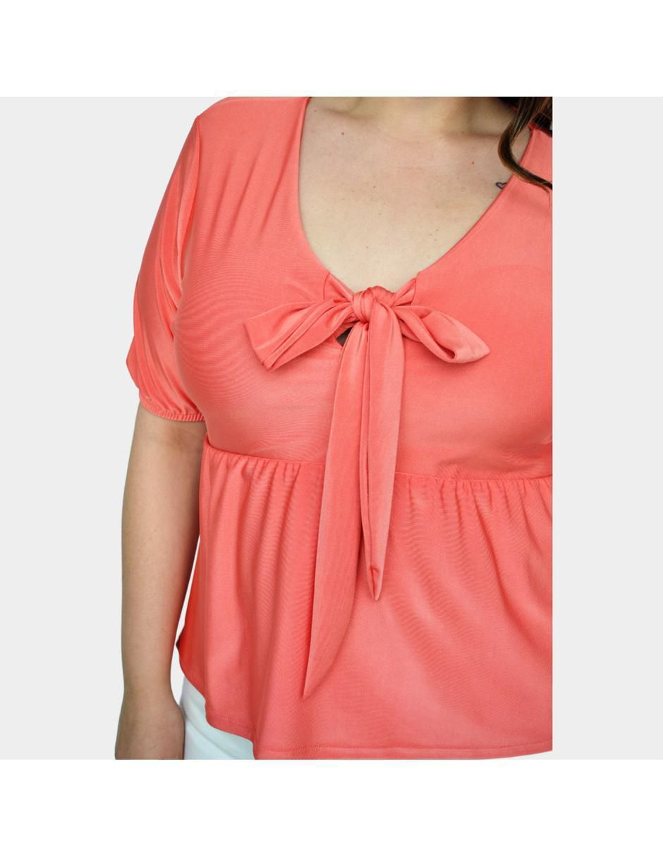 Blusa manga corta para mujer