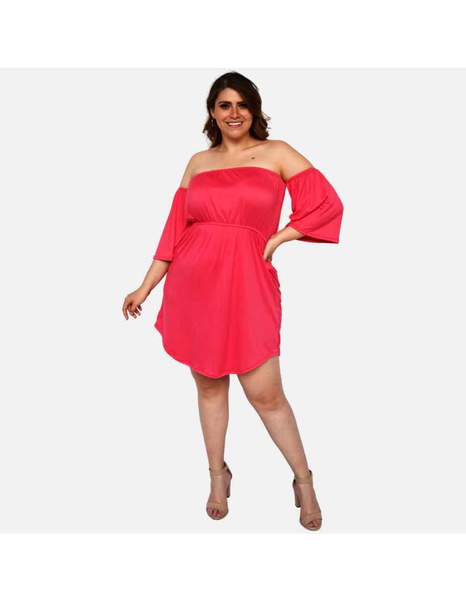 Vestido mini de fiesta escote bardot 4