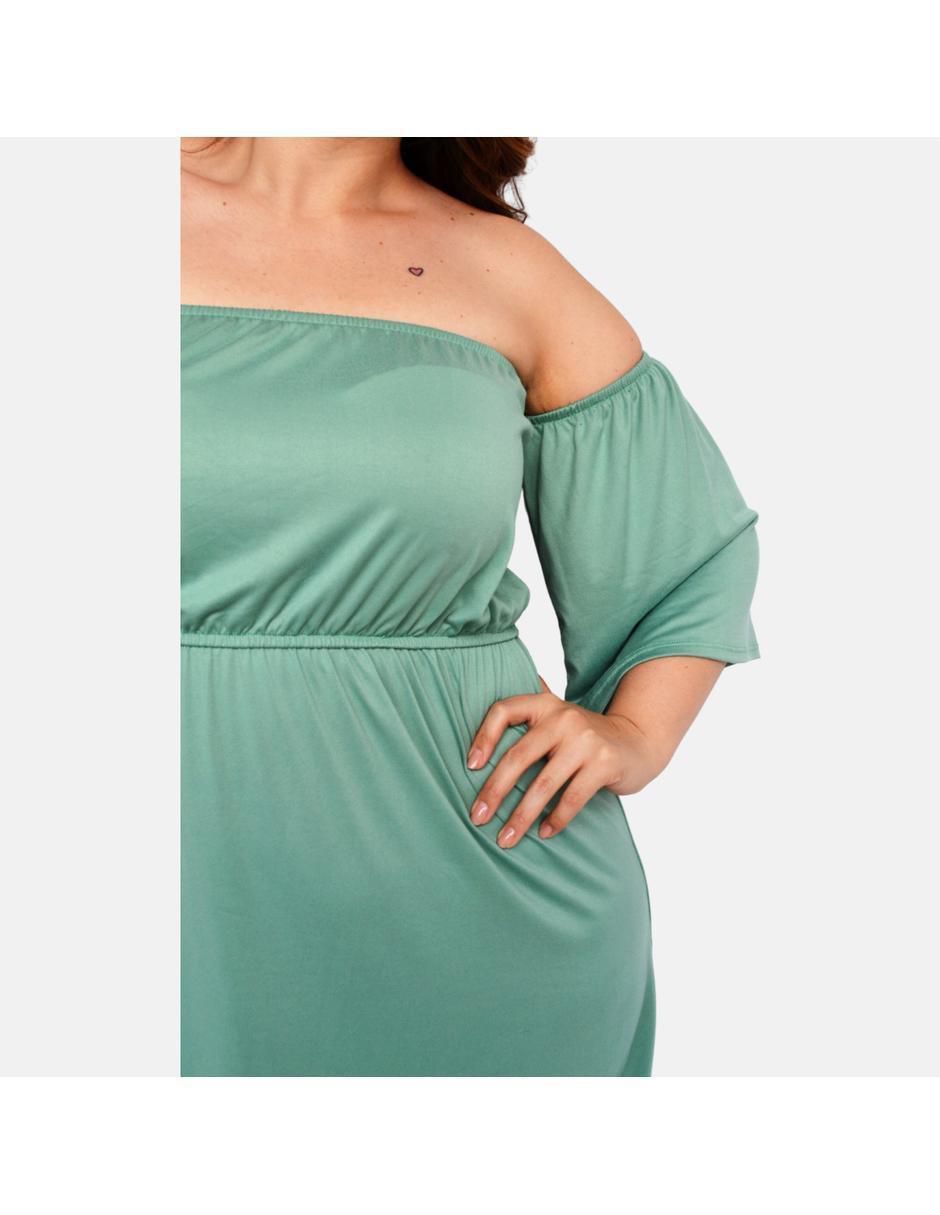 Vestido mini de fiesta escote bardot 3