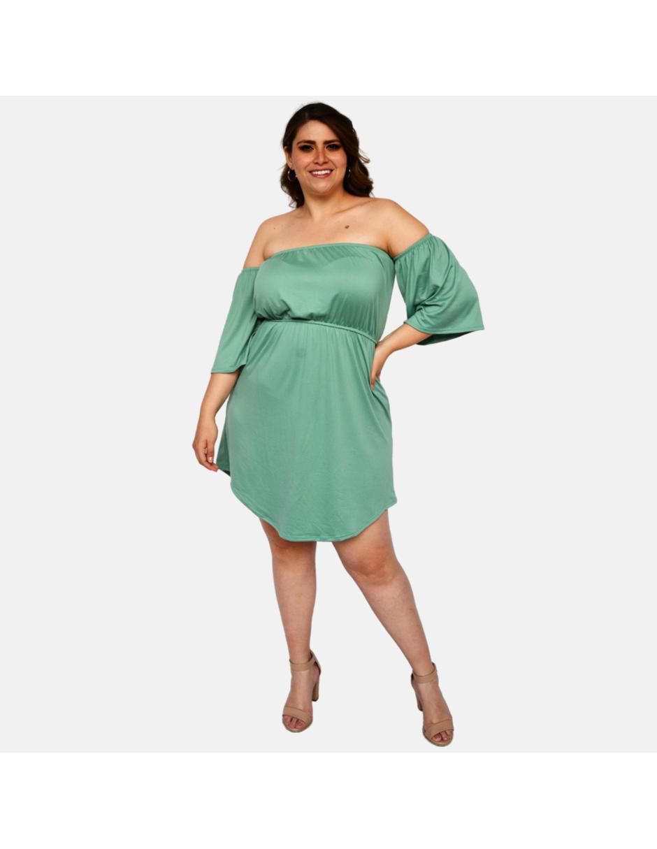 Vestido mini de fiesta escote bardot 4