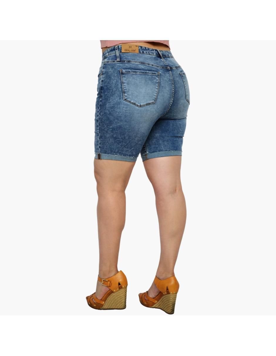 Bermuda de mezclilla para mujer 4