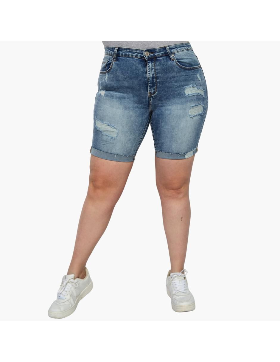 Bermuda de mezclilla para mujer 3
