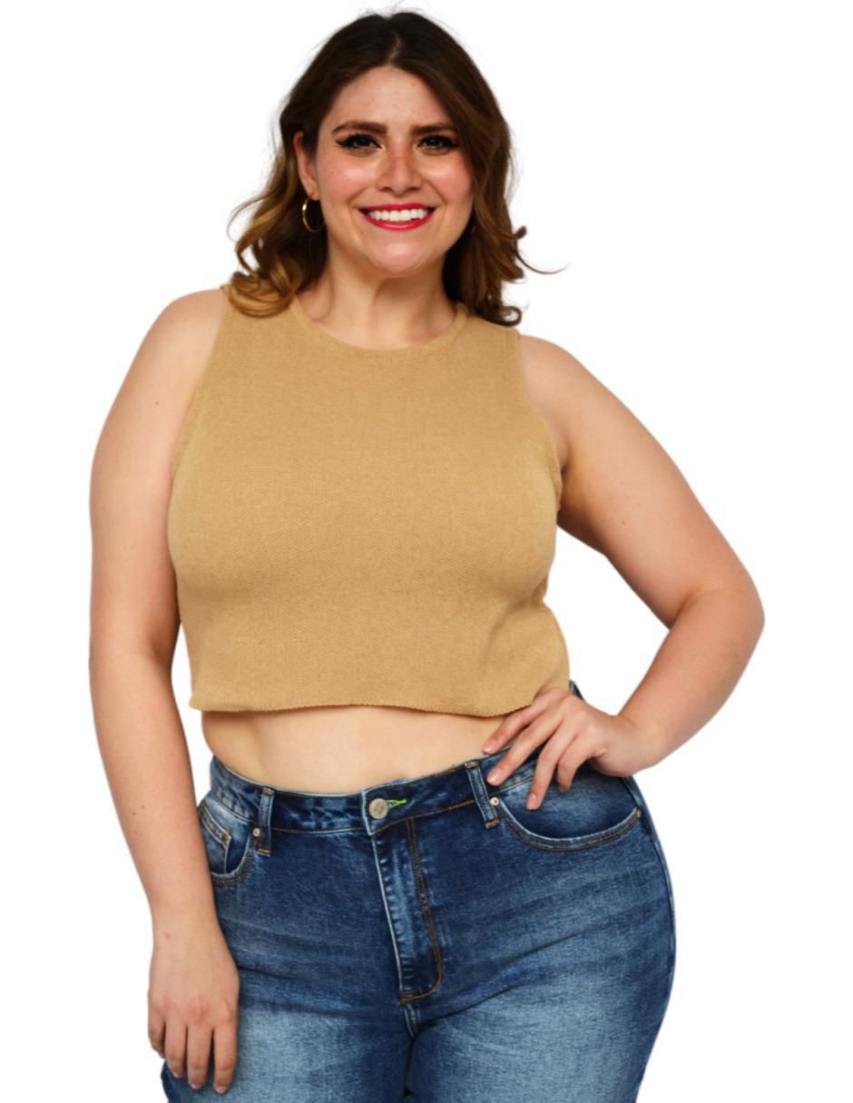 Blusa sin manga para mujer