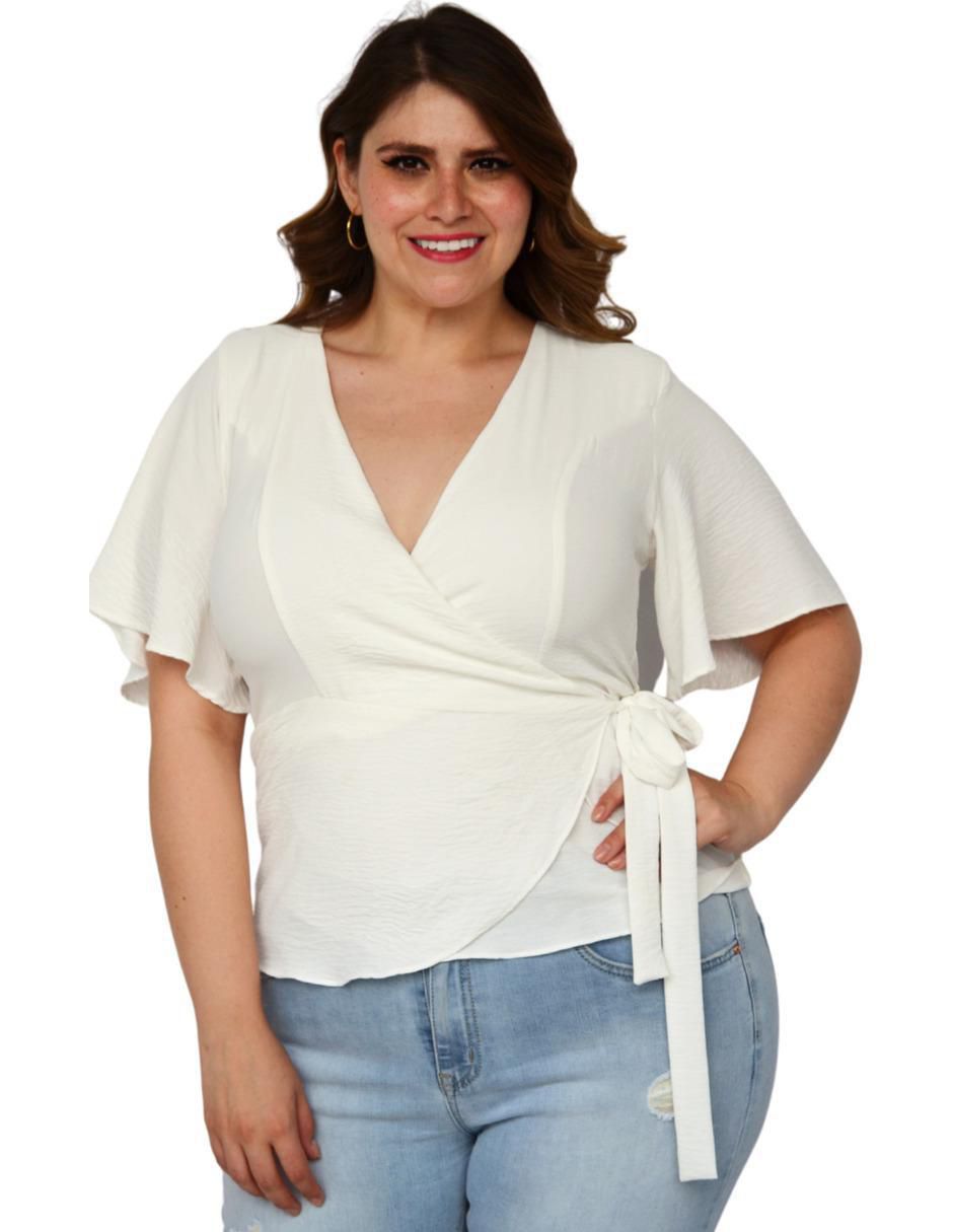 Blusa manga corta para mujer