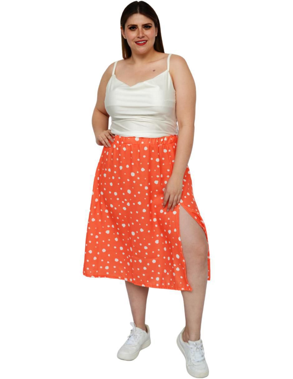 Falda midi cintura alta 5