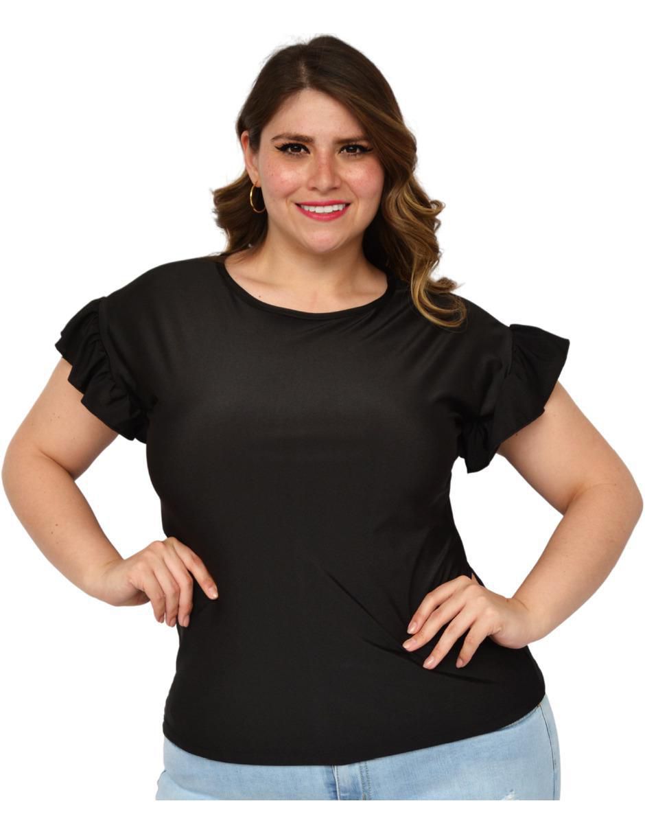 Blusa manga corta para mujer