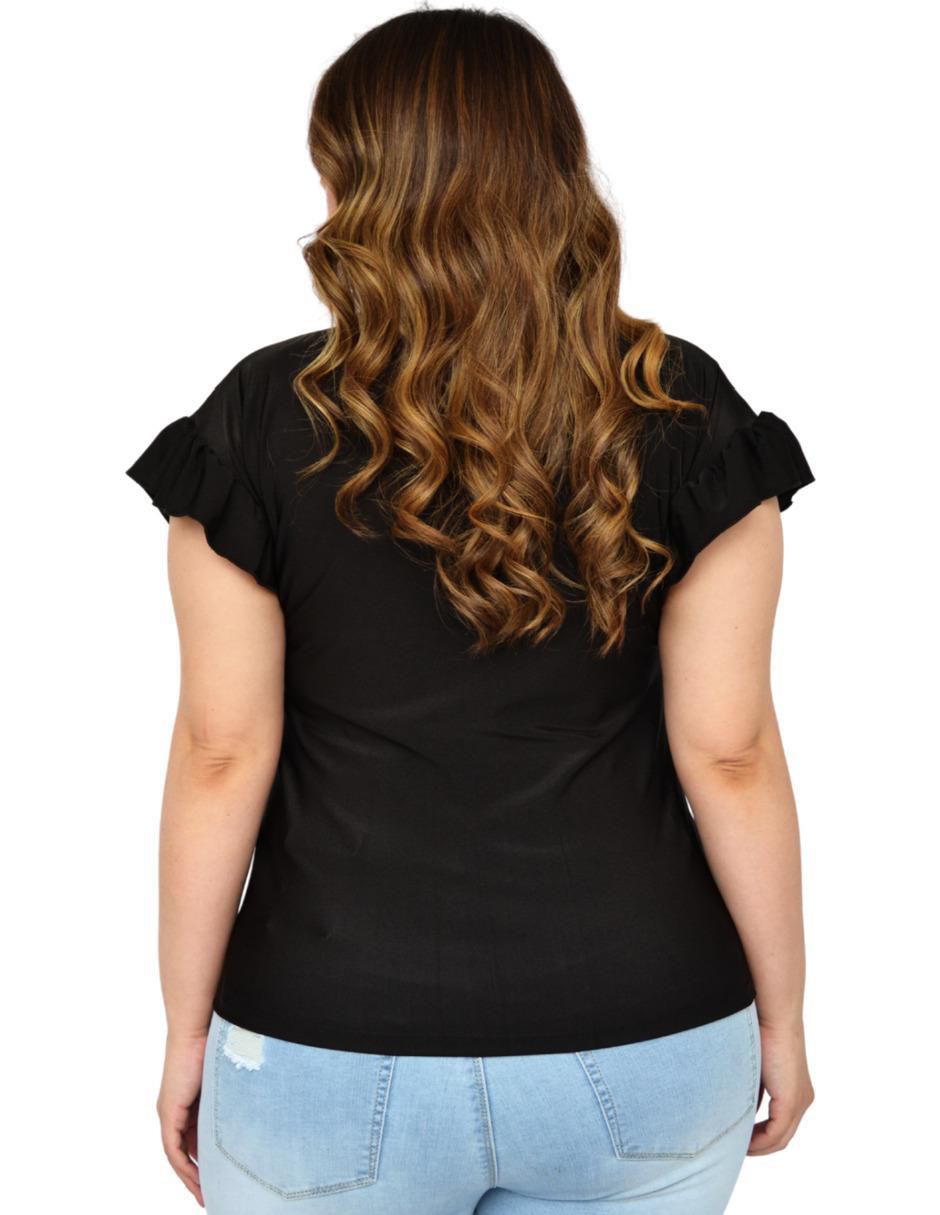 Blusa manga corta para mujer 4