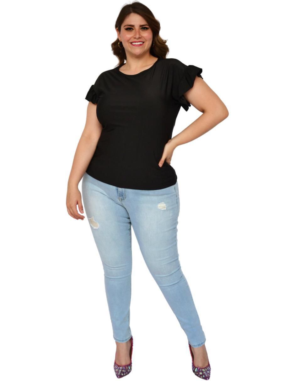 Blusa manga corta para mujer 5