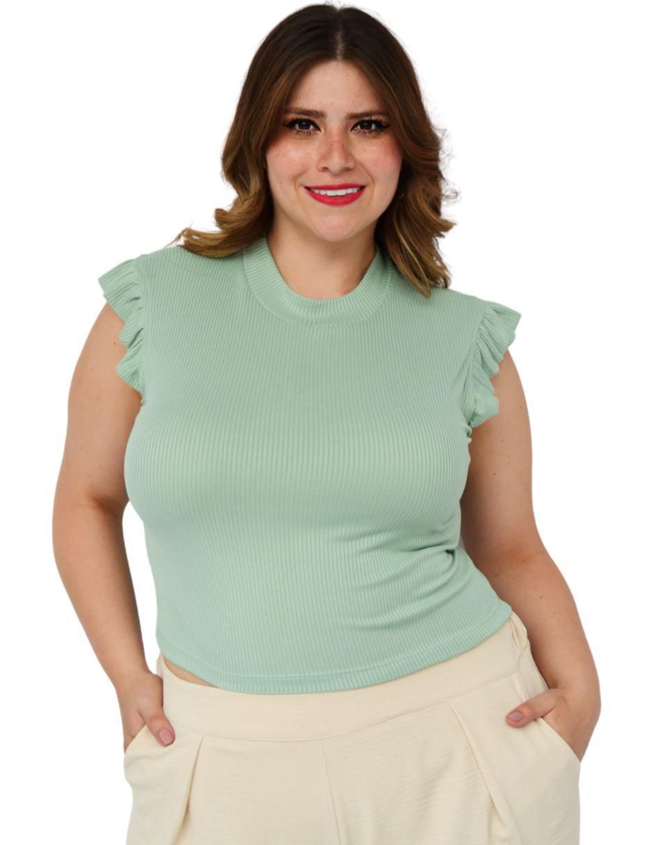 Blusa sin manga para mujer 5