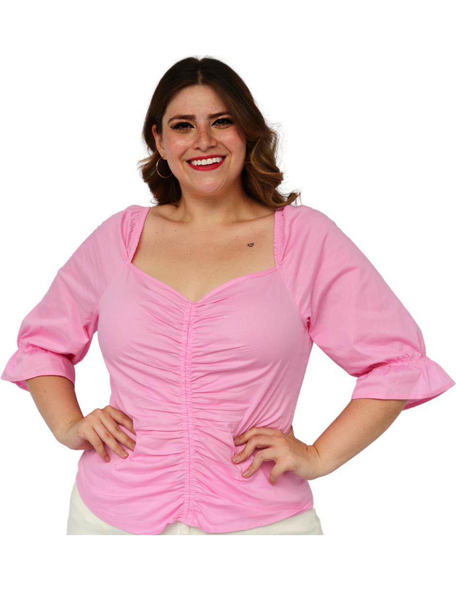 Blusa manga 3/4 para mujer