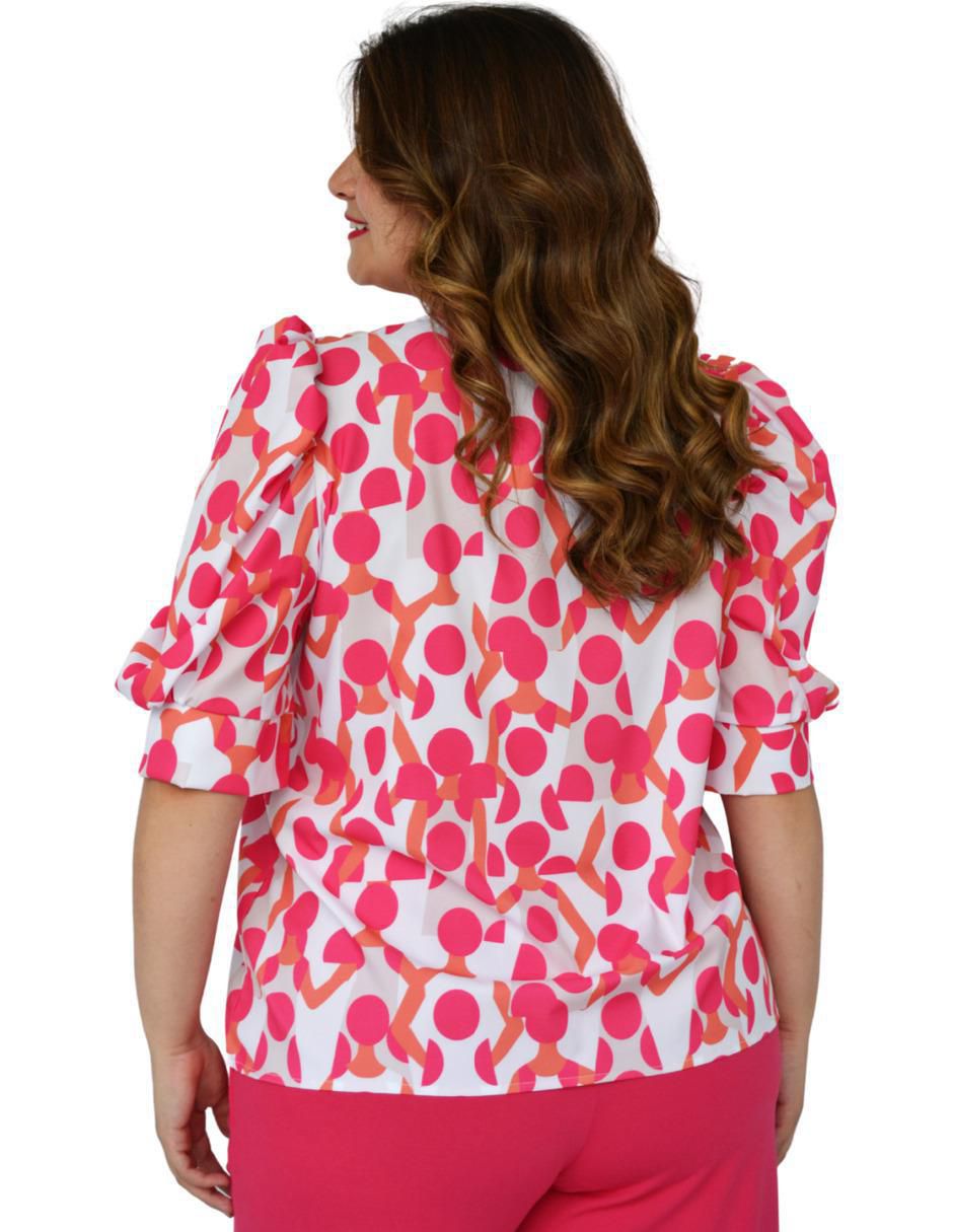 Blusa manga corta para mujer 4