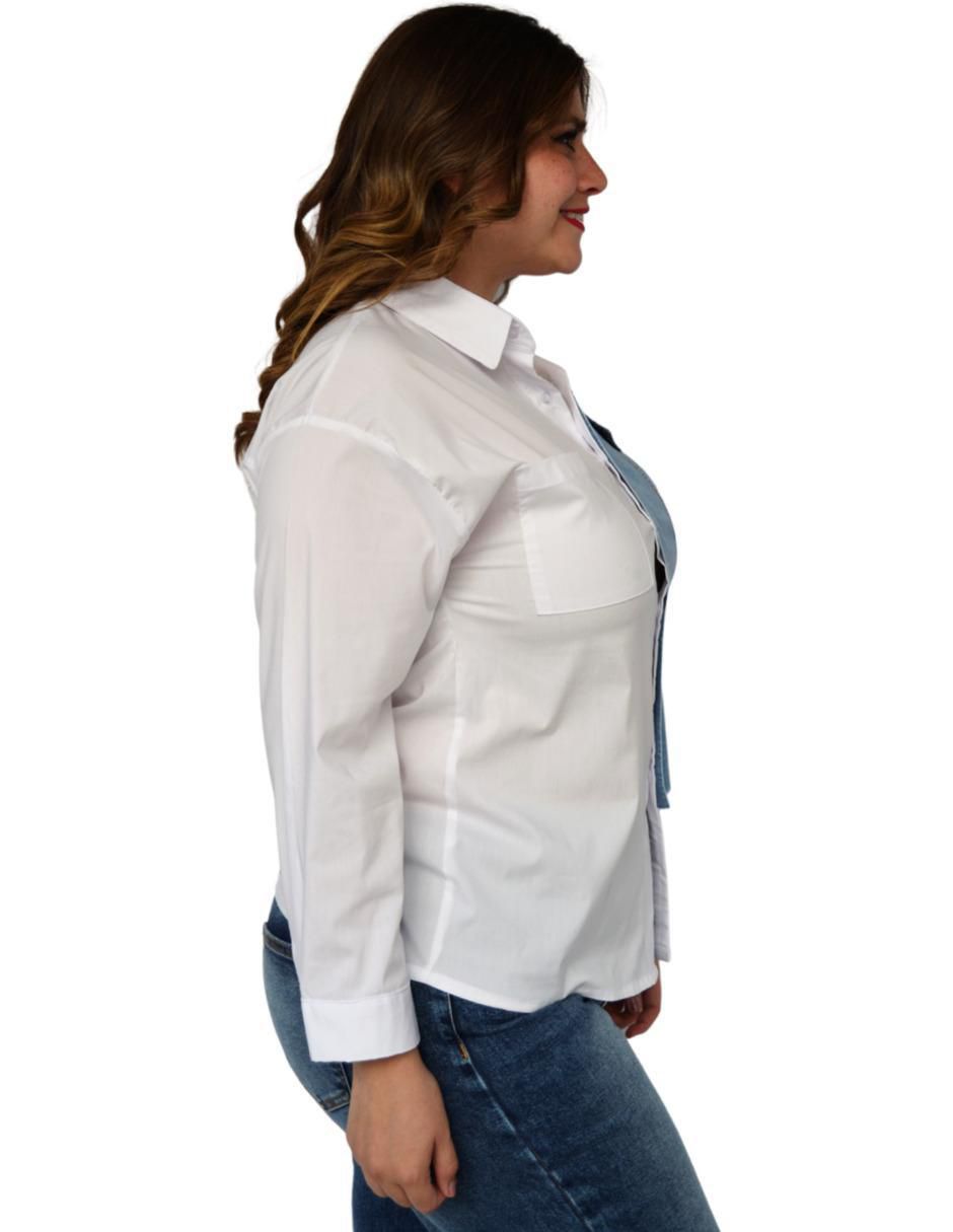 Blusa camisera manga larga para mujer 2
