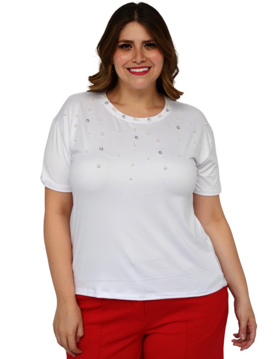 Blusa manga corta para mujer