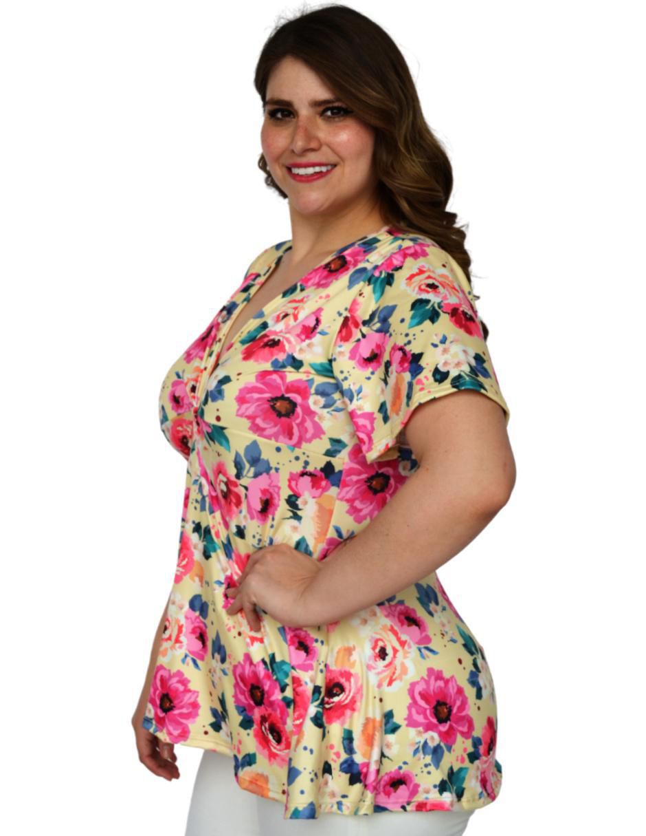 Blusa manga corta para mujer 3