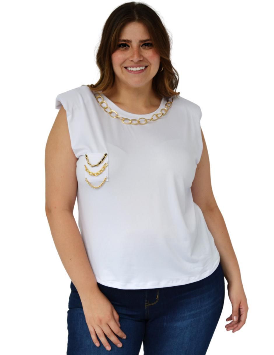Blusa manga corta para mujer 5