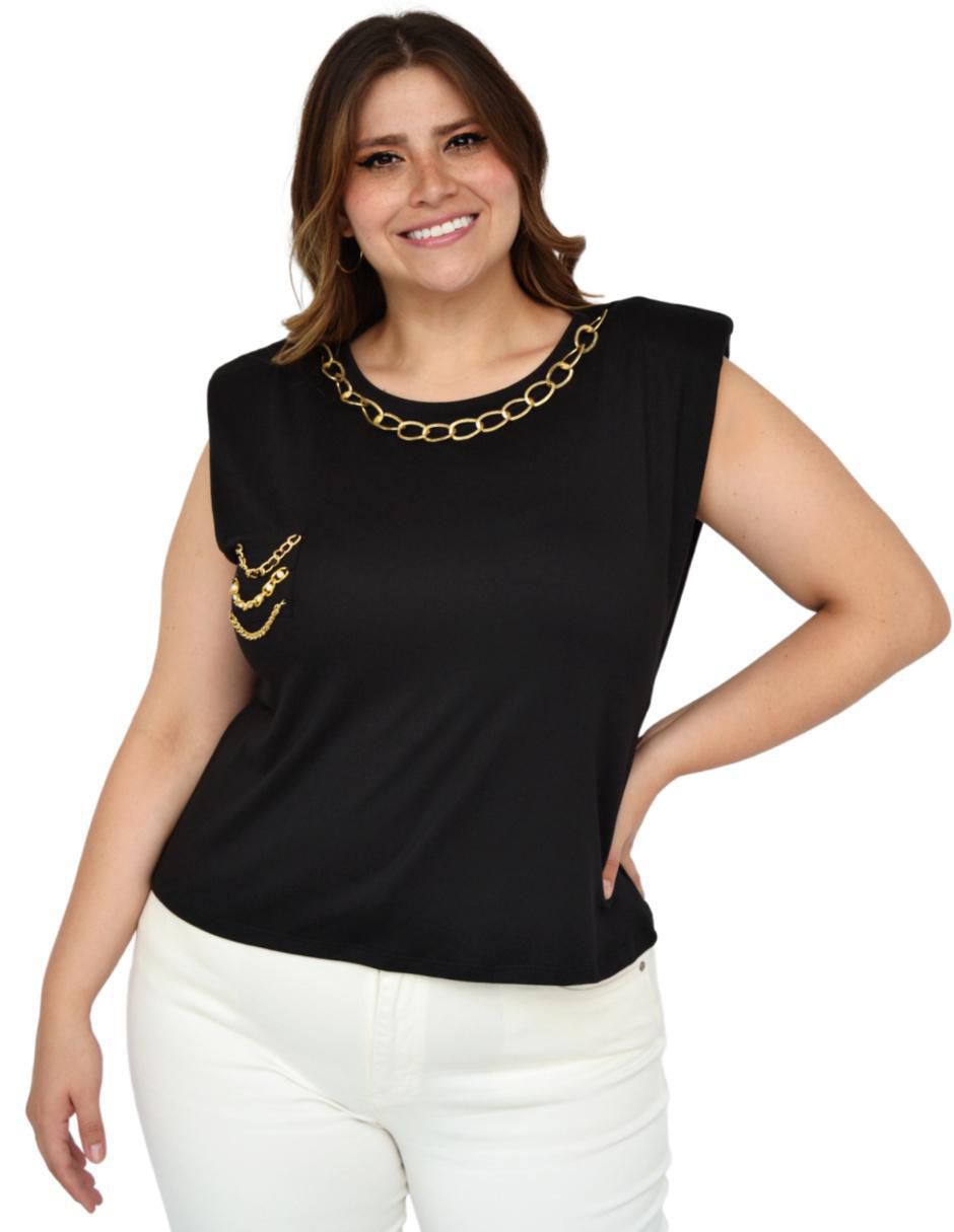 Blusa manga corta para mujer