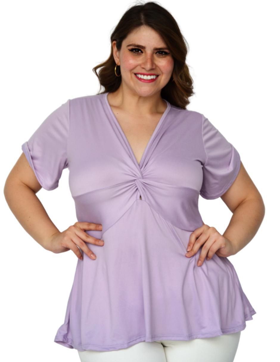 Blusa manga corta para mujer