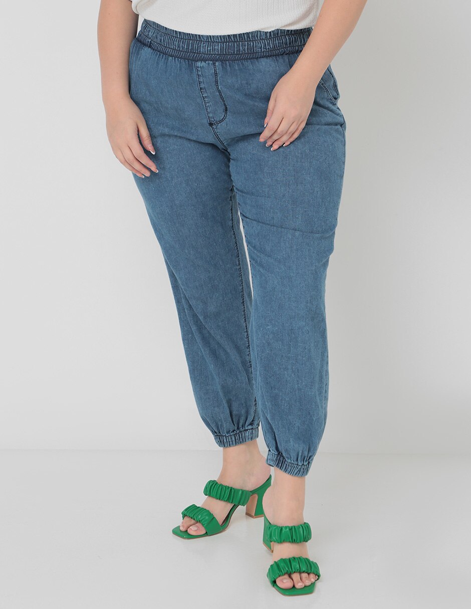 Jeans jogger slim Pattern corte cintura para mujer Liverpool.com.mx