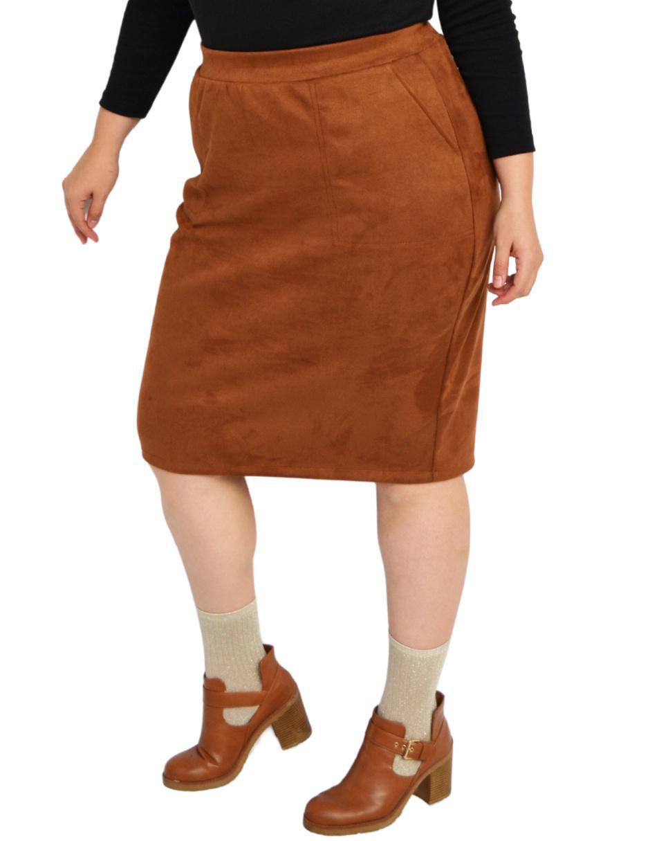 Falda midi con pretina 3