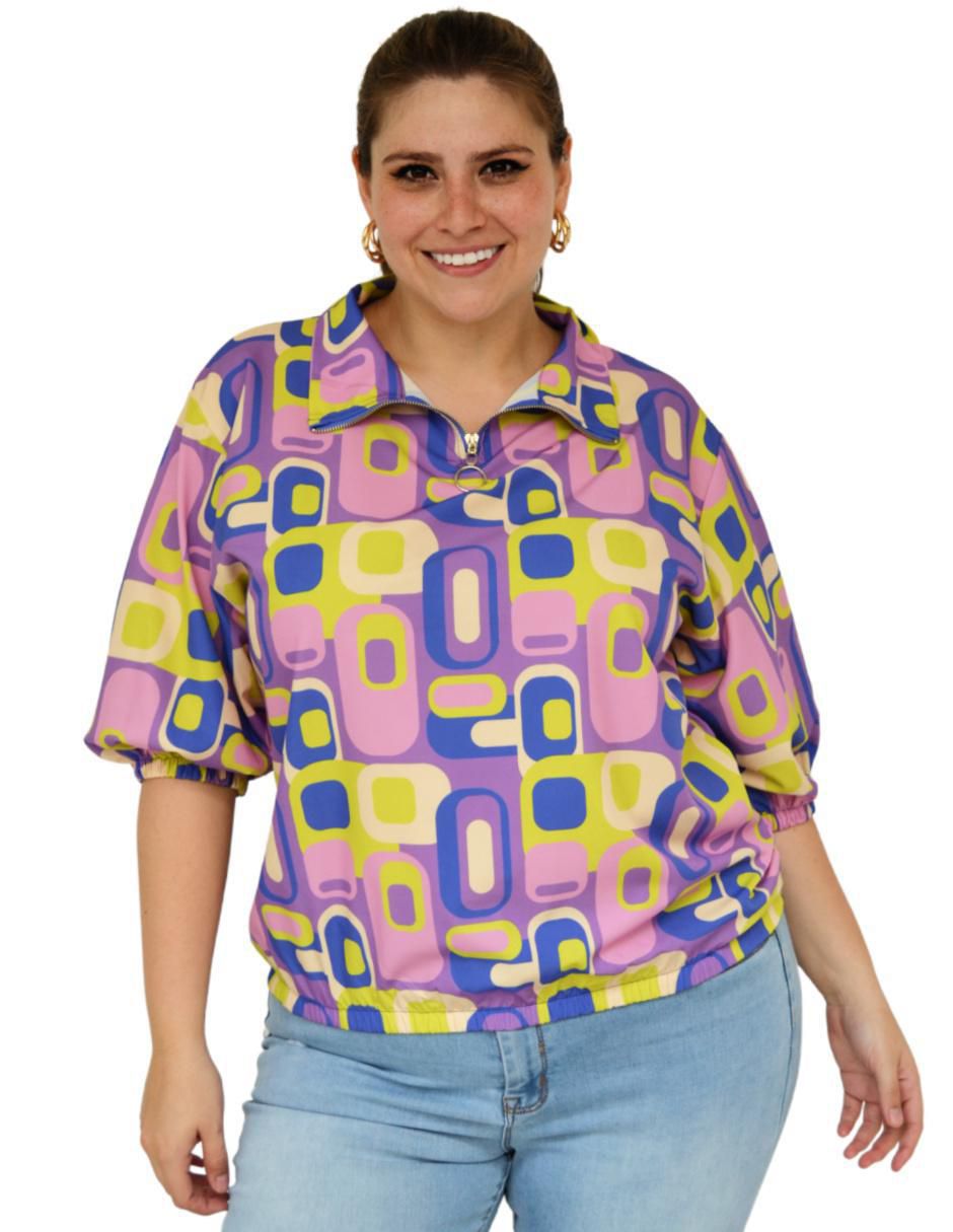 Blusa manga 3/4 para mujer