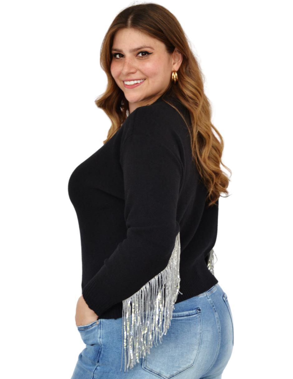 Suéter cuello redondo para mujer 3