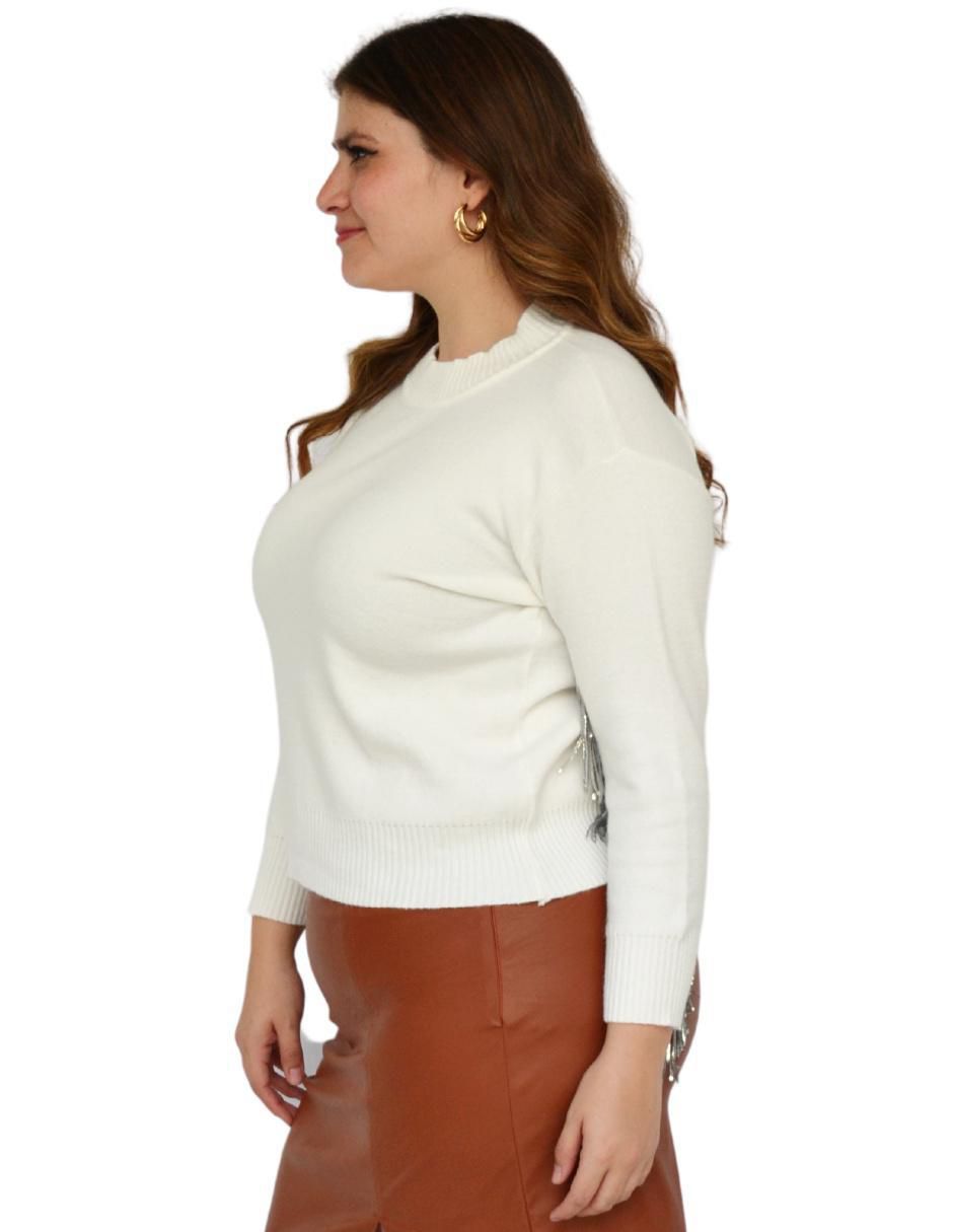 Suéter cuello redondo para mujer 2