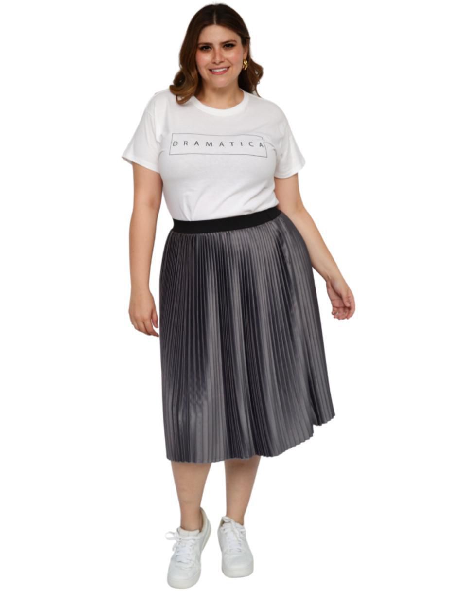 Falda midi a la cintura 7