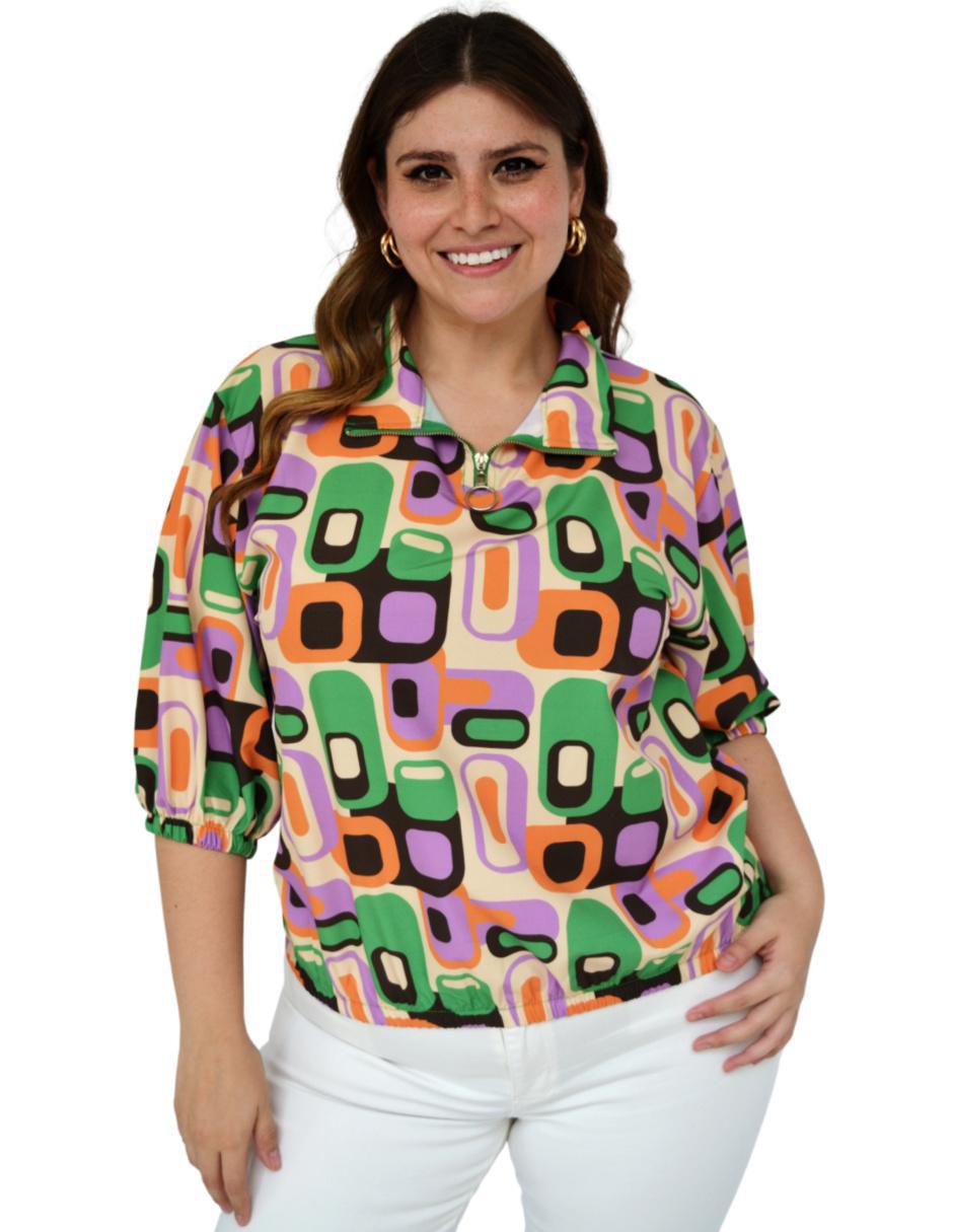 Blusa manga 3/4 para mujer