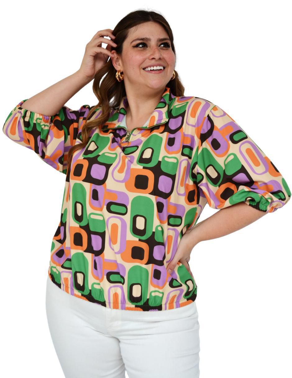 Blusa manga 3/4 para mujer 5