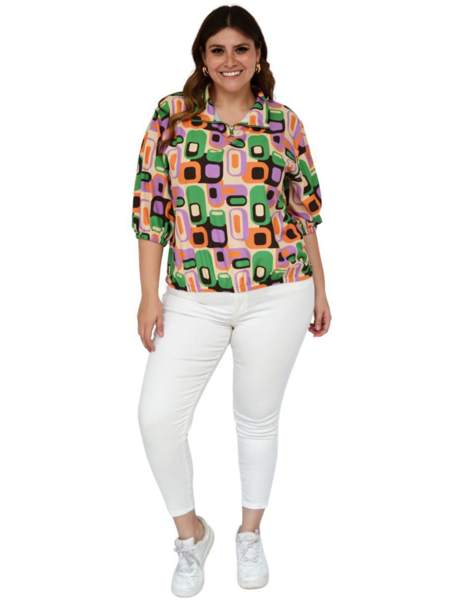 Blusa manga 3/4 para mujer 7