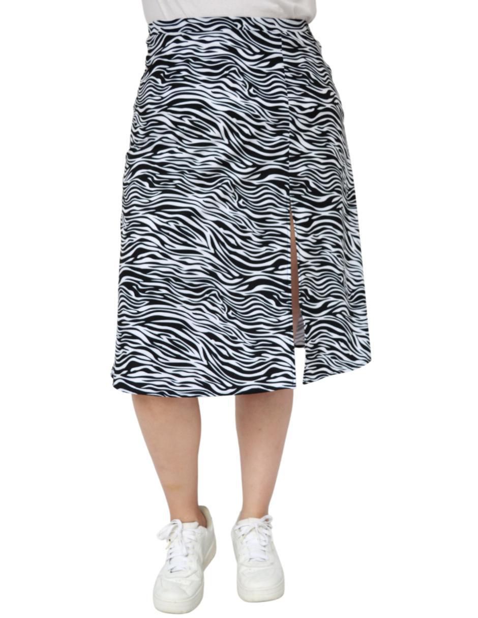 Falda midi con pretina Falda midi con pretina