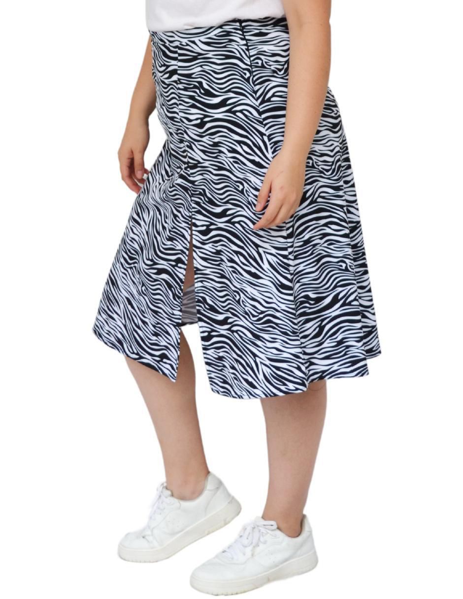 Falda midi con pretina 2