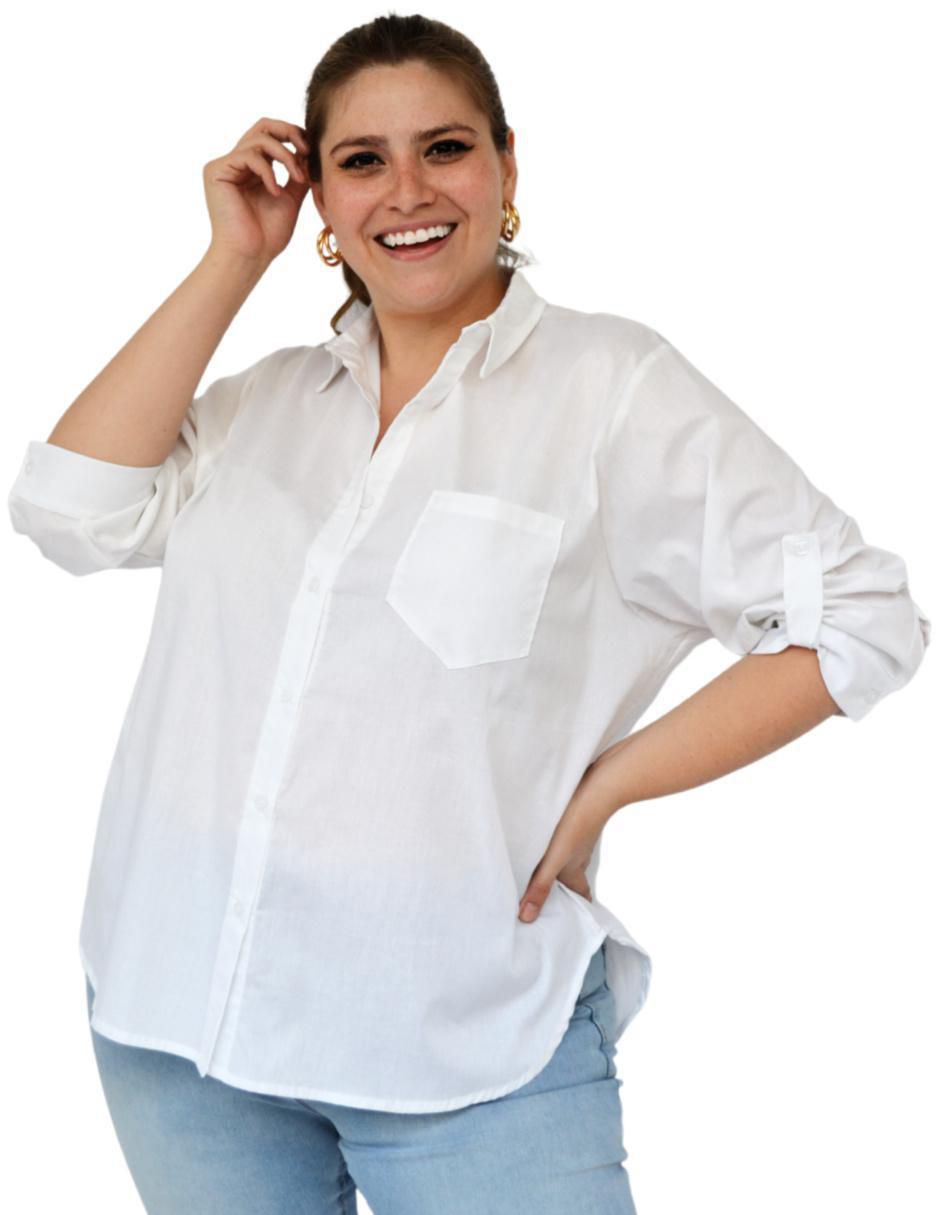 Blusa camisera manga 3/4 para mujer 3