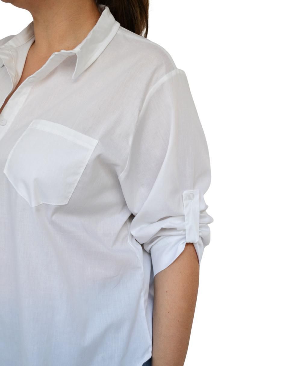 Blusa camisera manga 3/4 para mujer 5