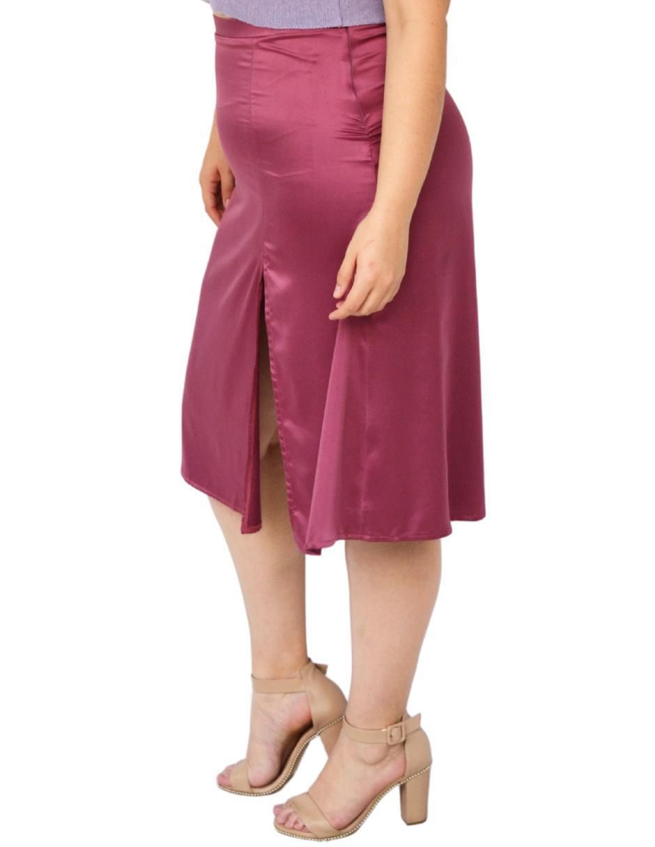 Falda midi con pretina 3