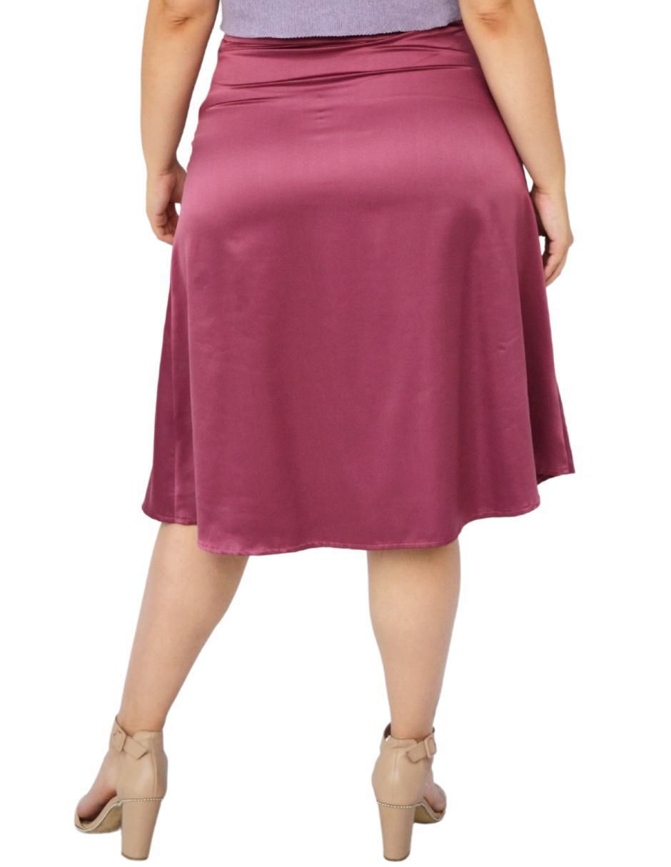 Falda midi con pretina 4