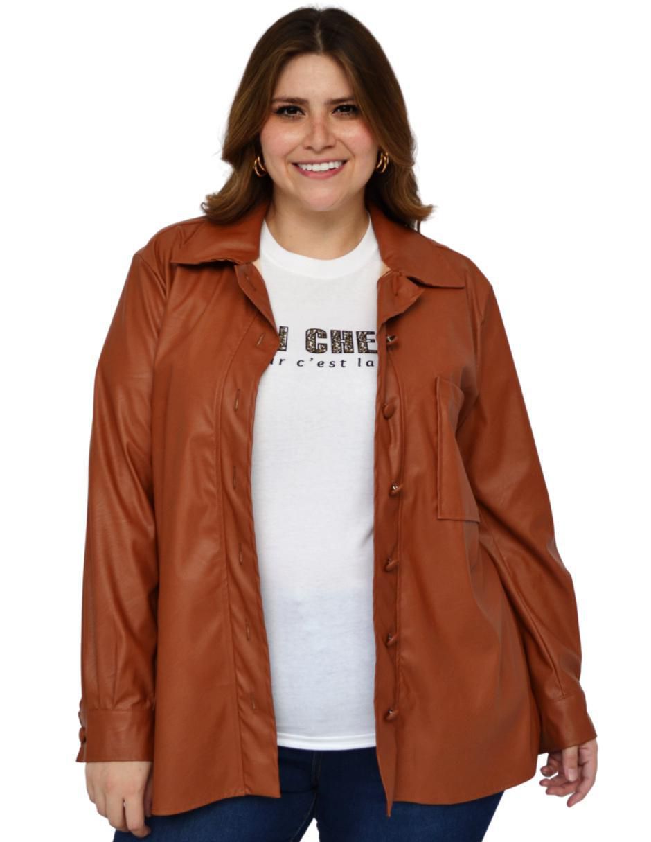 Blusa camisera manga larga para mujer