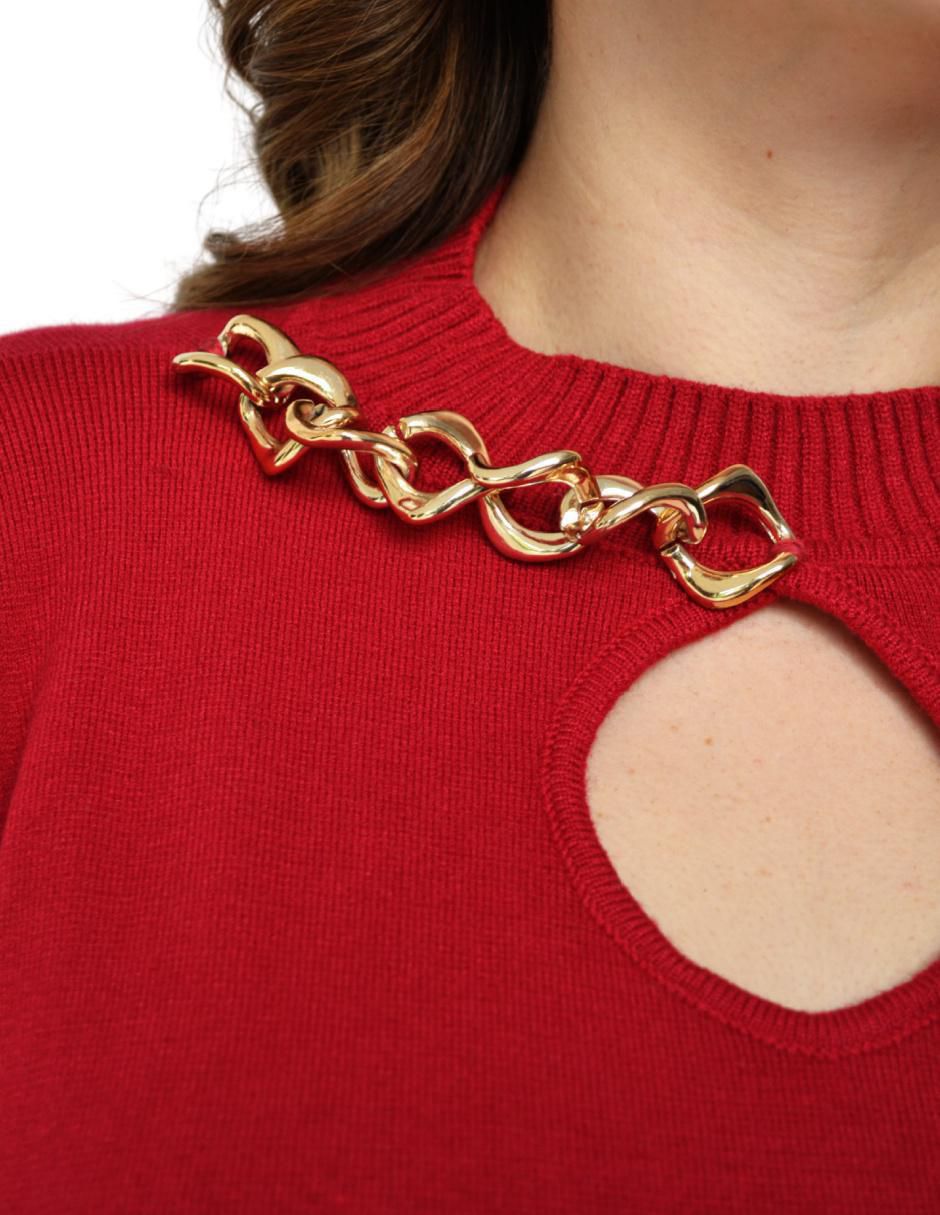Suéter cuello redondo para mujer 5