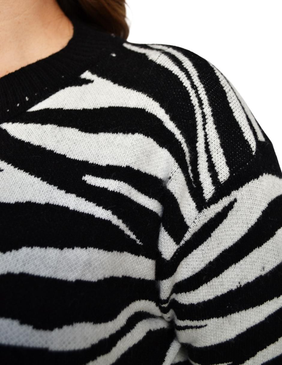 Suéter cuello redondo para mujer 4
