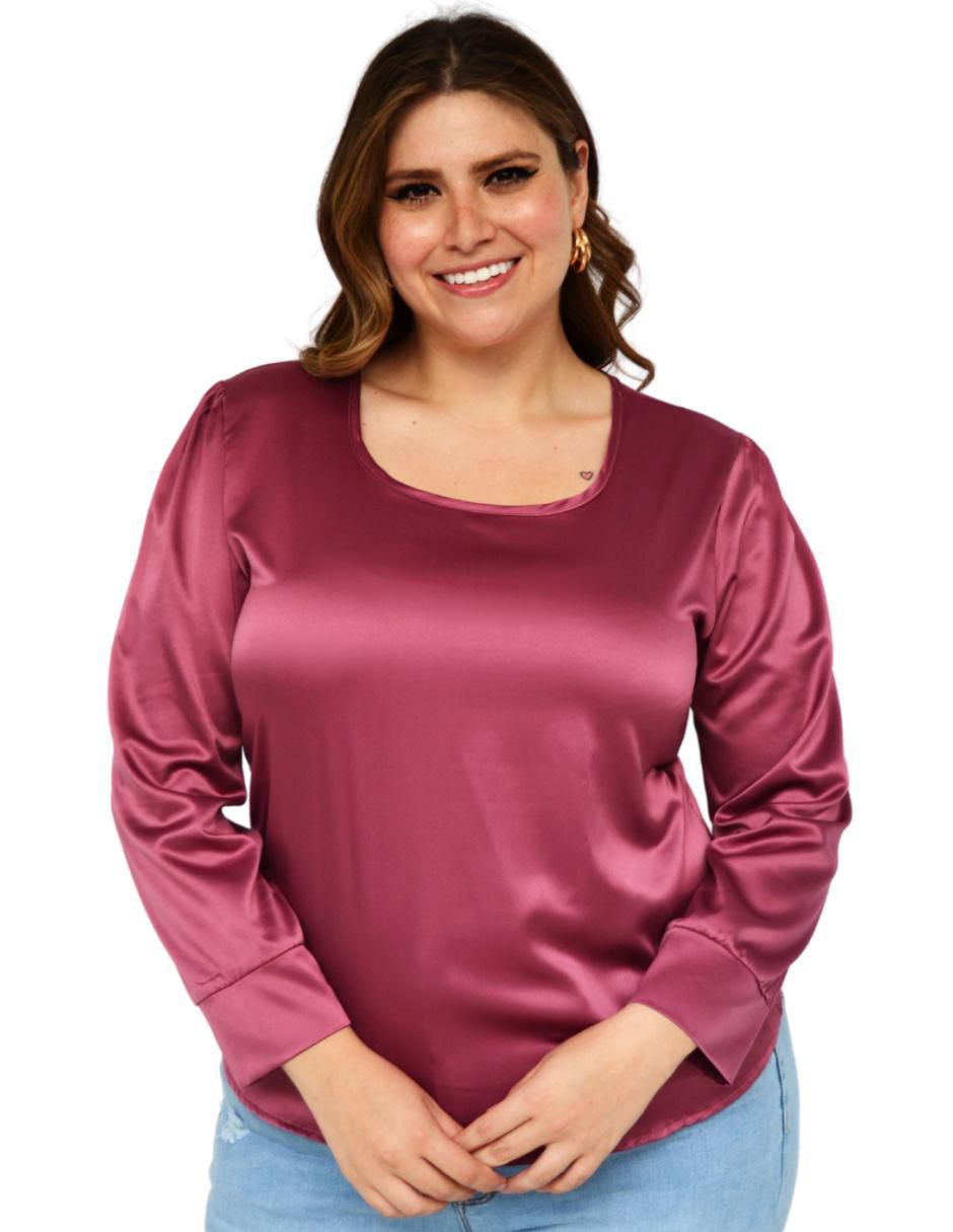 Blusa manga larga para mujer
