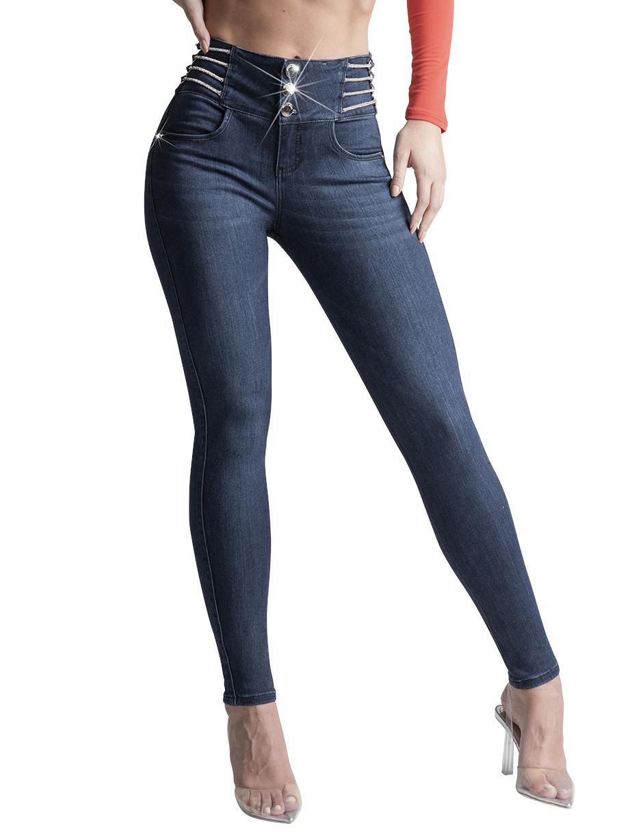 Jeans super skinny Seven Jeans 9444stob corte cintura alta para
