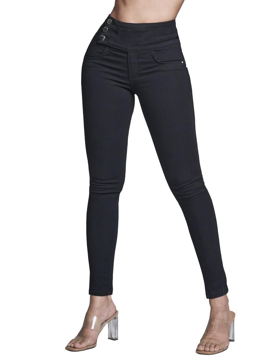 Jeans jegging super skinny seven jeans 6073ngro corte cintura alta para mujer