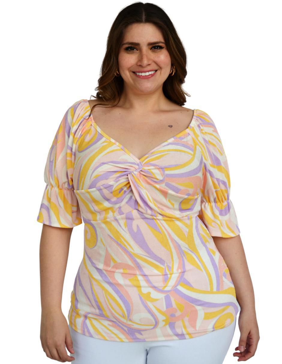 Blusa manga 3/4 para mujer