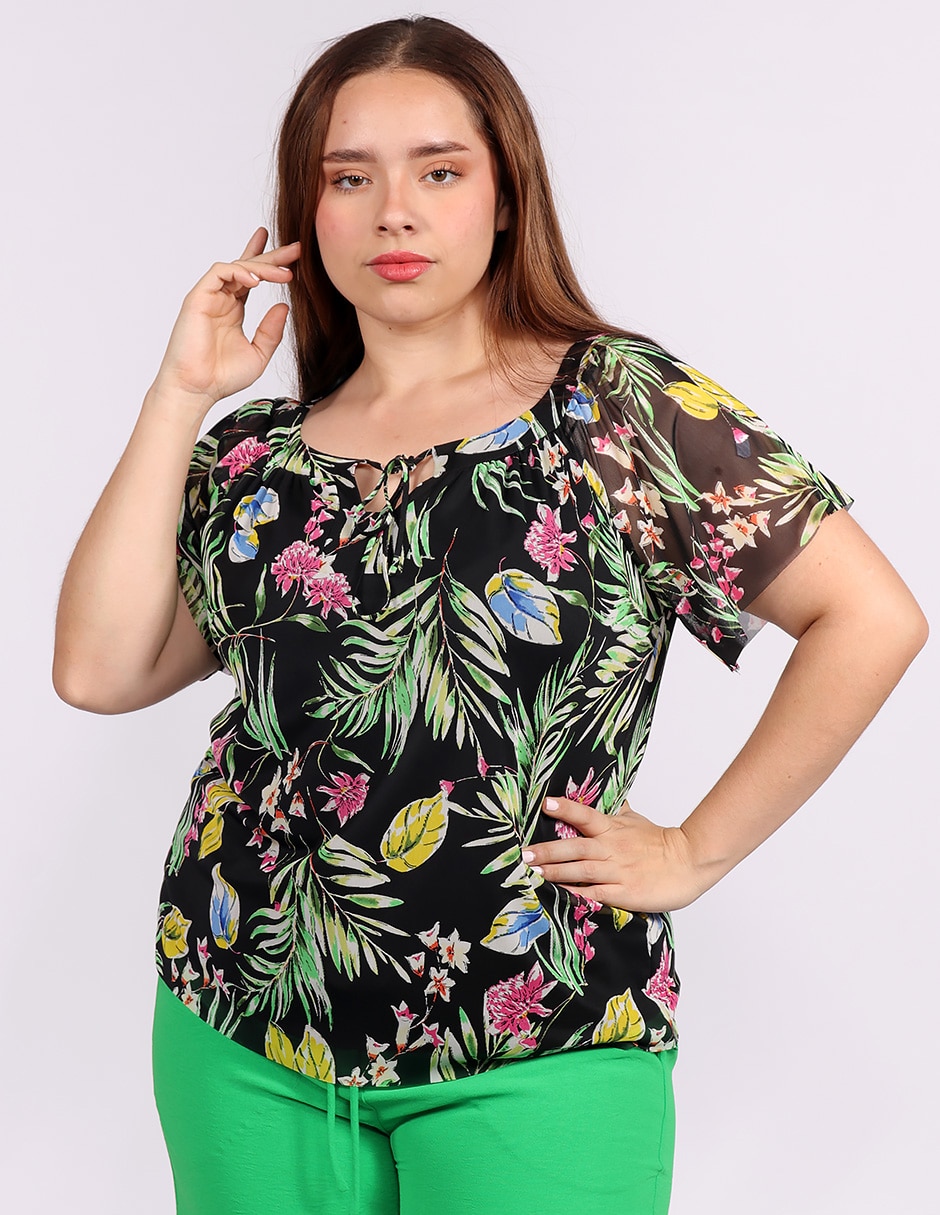 Blusa manga corta para mujer 1