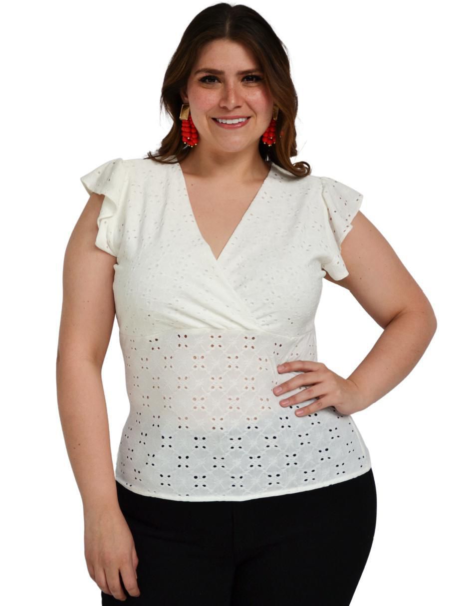 Blusa manga corta para mujer