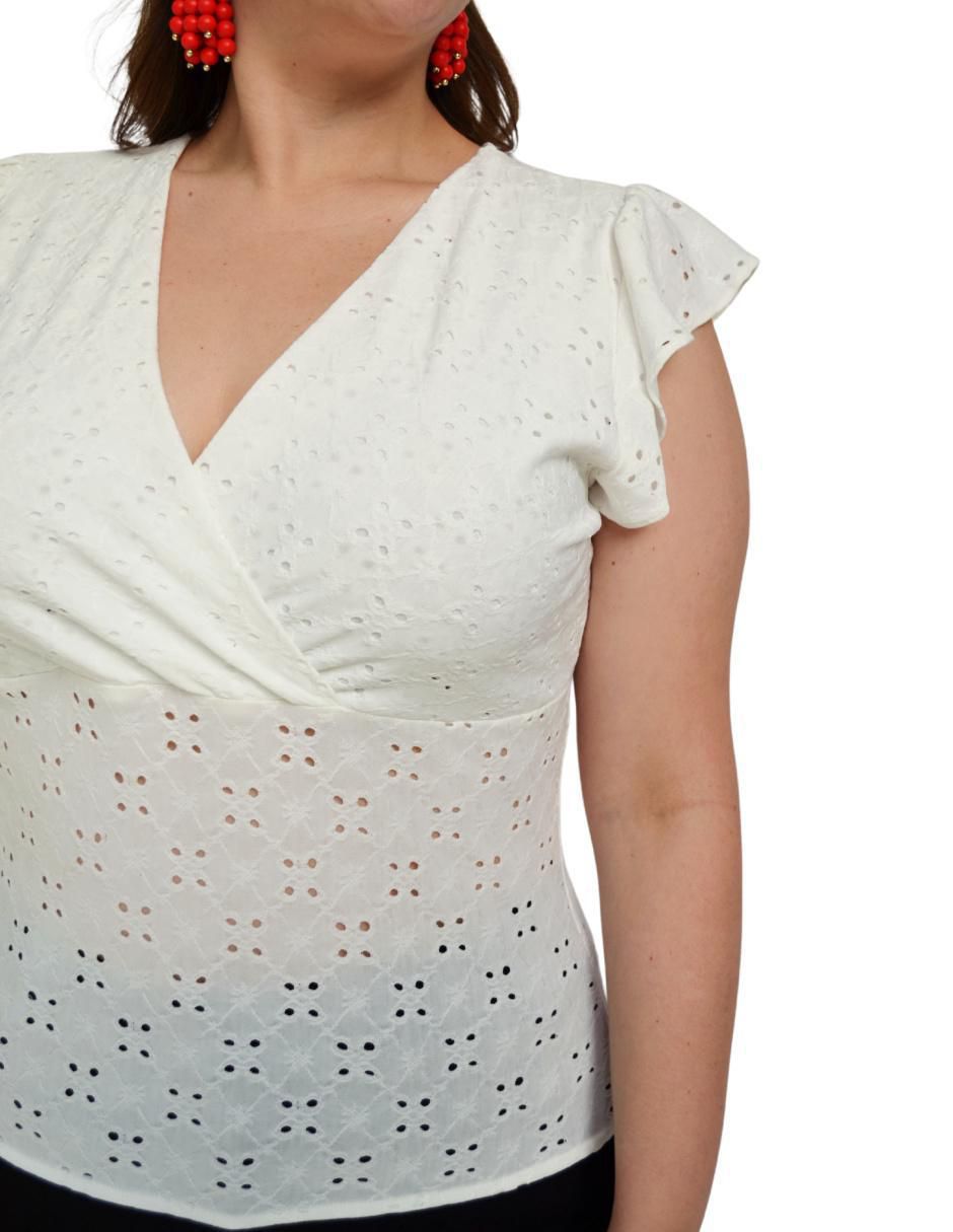 Blusa manga corta para mujer 4