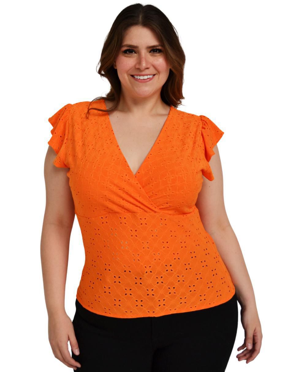 Blusa manga corta para mujer