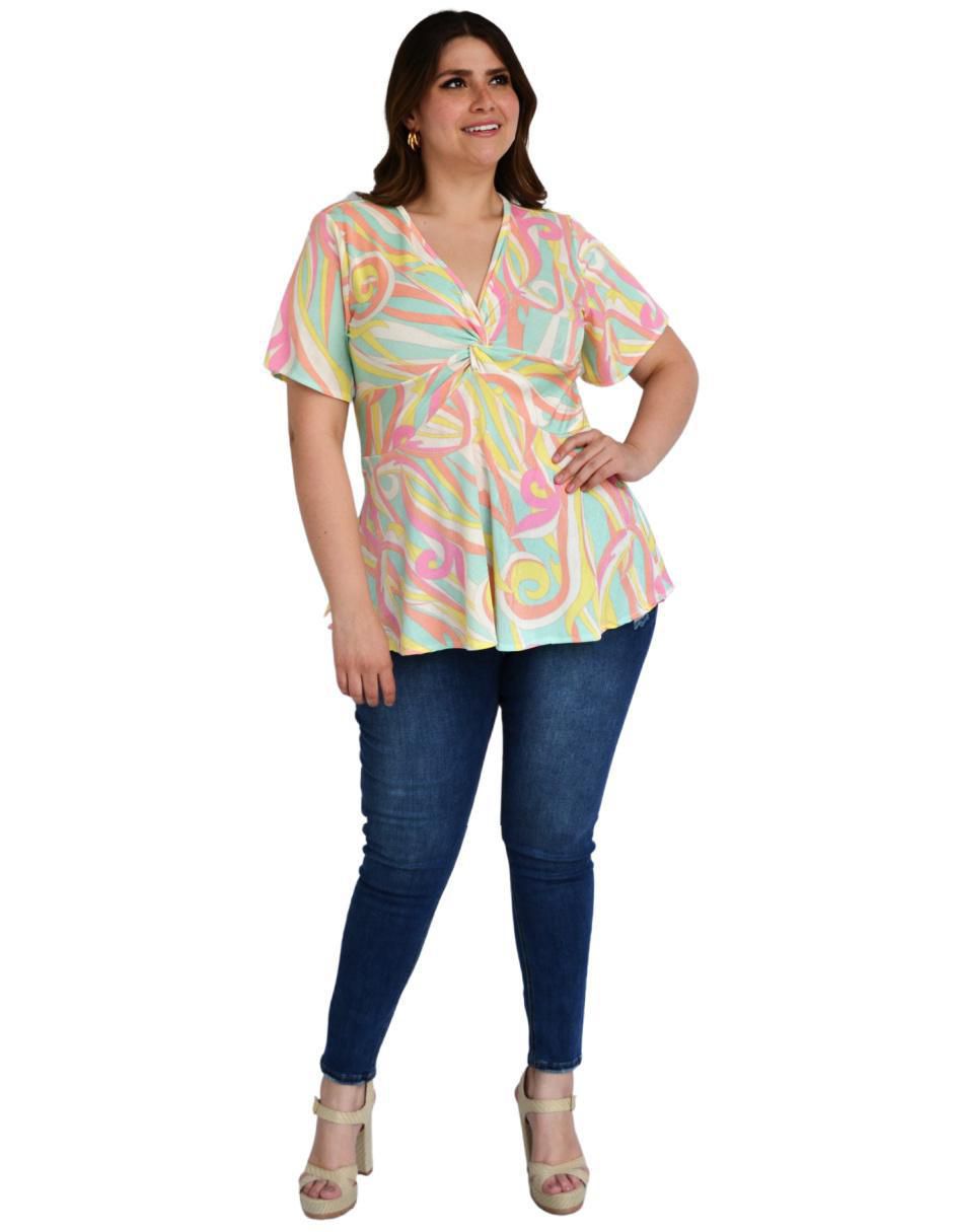 Blusa manga corta para mujer 6