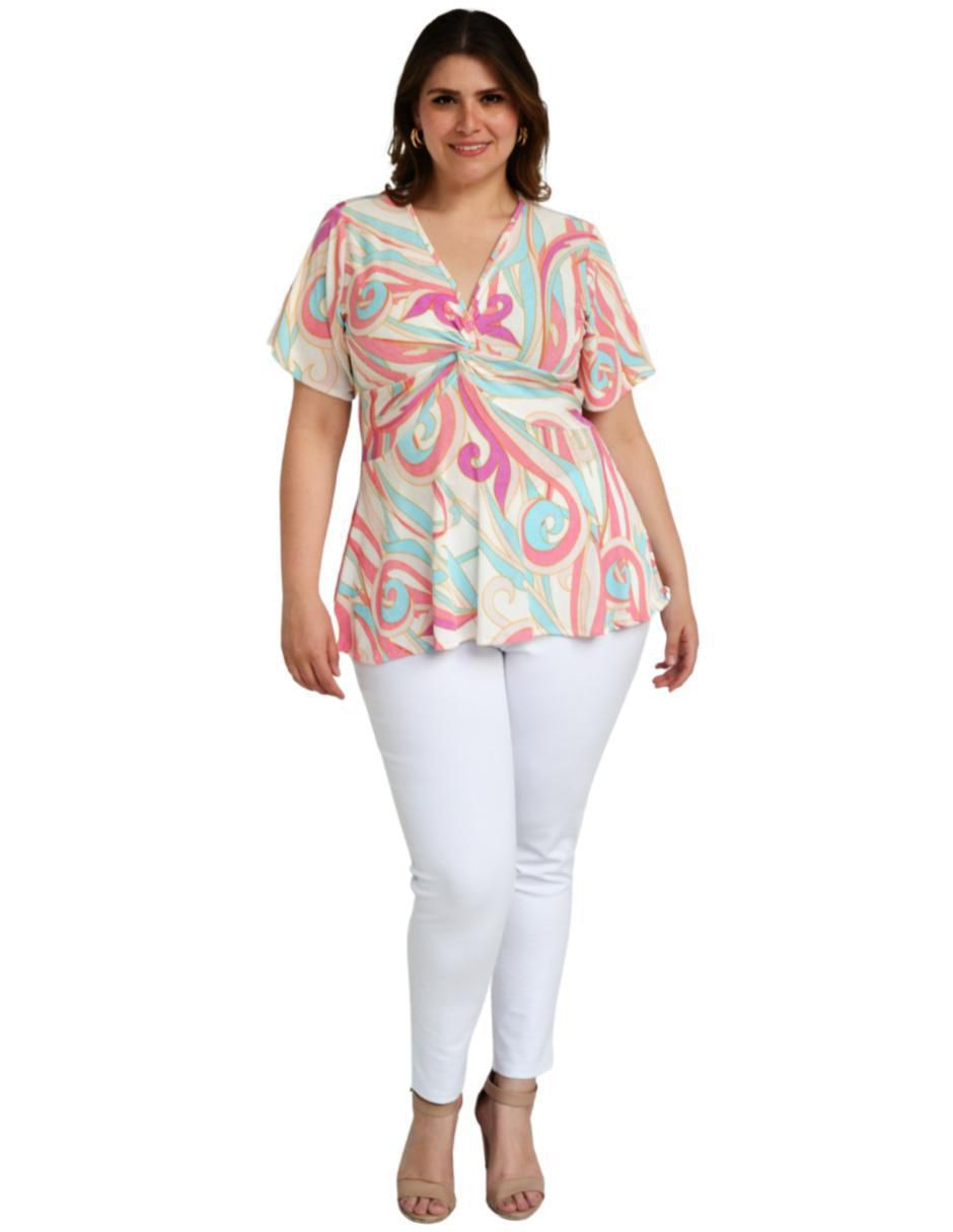 Blusa manga corta para mujer 5