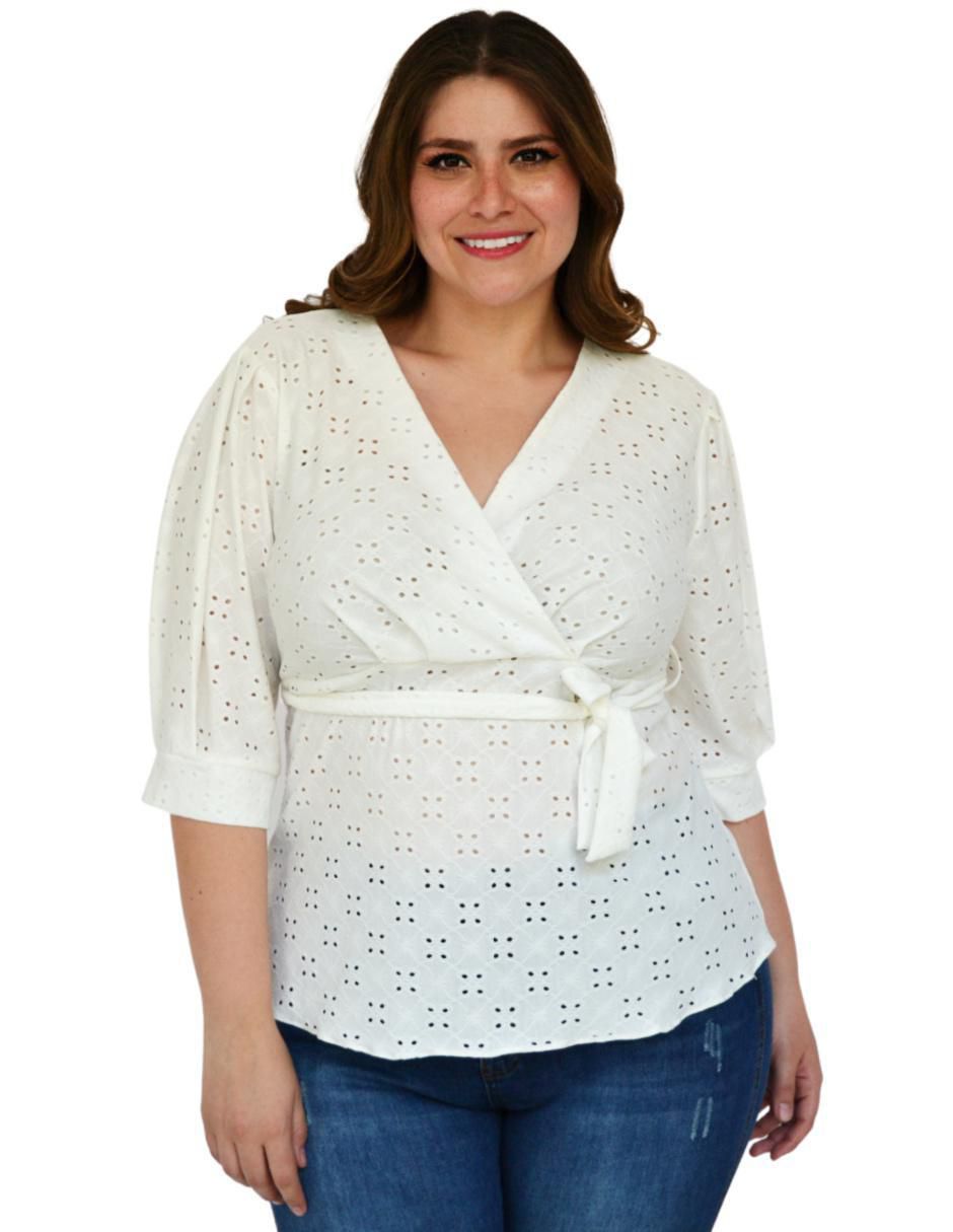 Blusa manga 3/4 para mujer